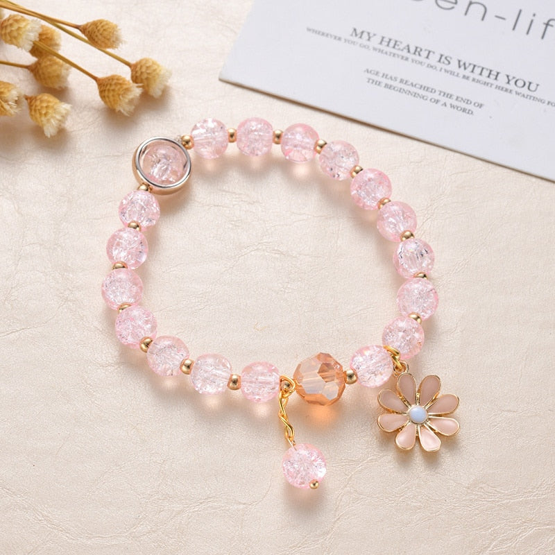 Cute beads Bracelet - Orchid Unique