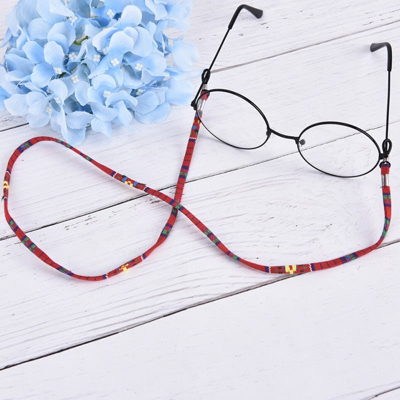 Colorful Cotton Blend Sunglasses Strap - Orchid Unique