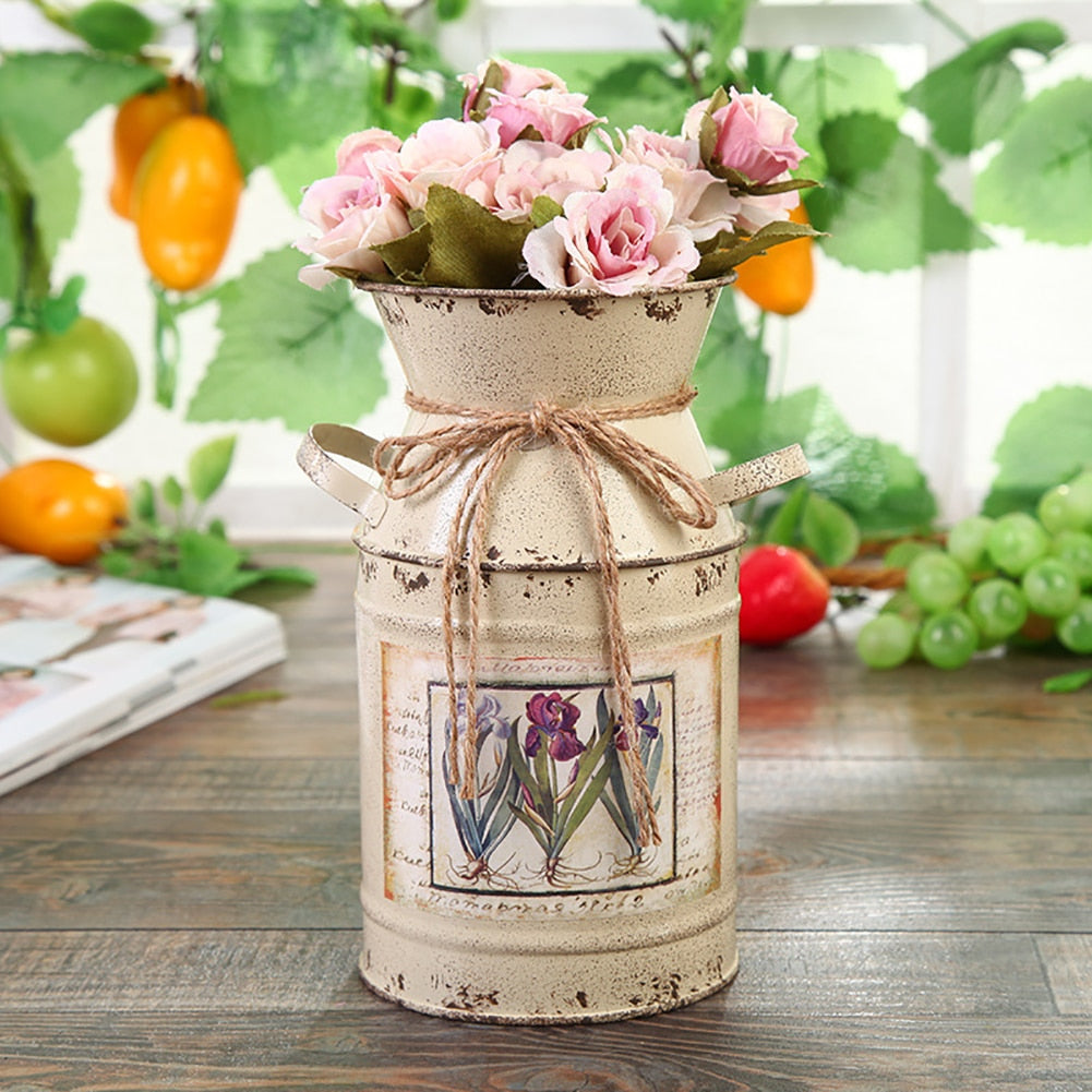 Garden Plants Flower Vase Iron Bucket - Orchid Unique SPECIFICATIONS Style: Pastoral Material: Metal Function: Tabletop Vase Beige-Red-Green-Blue Garden Plants Flower Vase Iron Bucket SPECIFICATIONS Style: Pastoral Material: Metal Function: Tabletop Vase (Store description) 6 5 32763250 (Store description) 14:29#Beige-14:10-14:175-14:173 Beige-Red-Green-Blue Orchid Vases