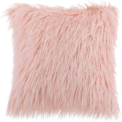 Soft fluffy Plush Cushion Cover - Orchid Unique