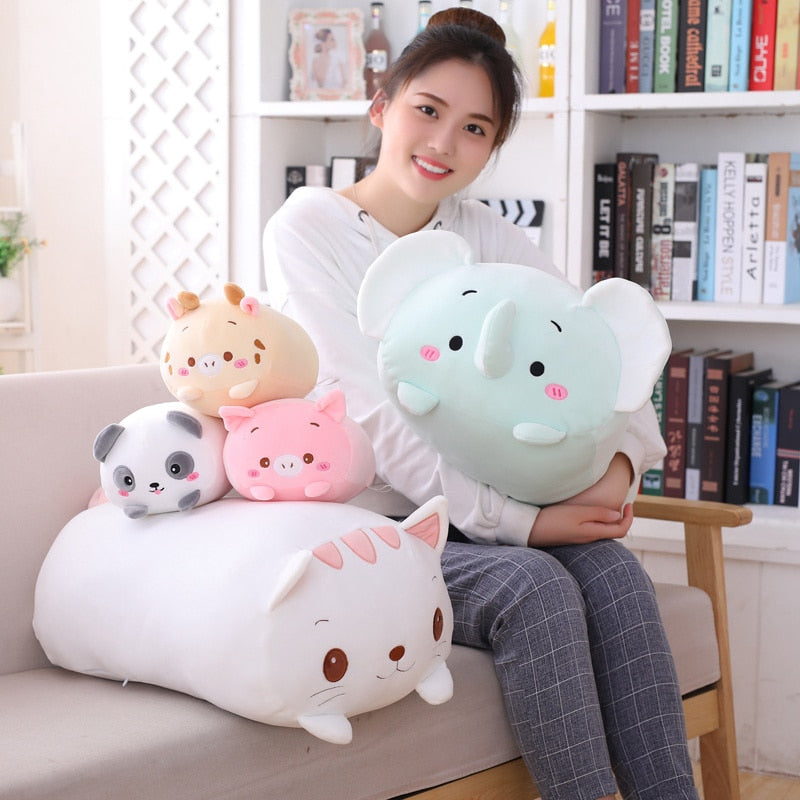 kawaii animal Pillow Cushion - Orchid Unique