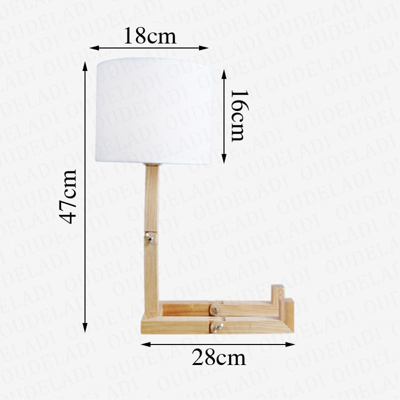 Robot Shape Wooden Table Lamp - Orchid Unique