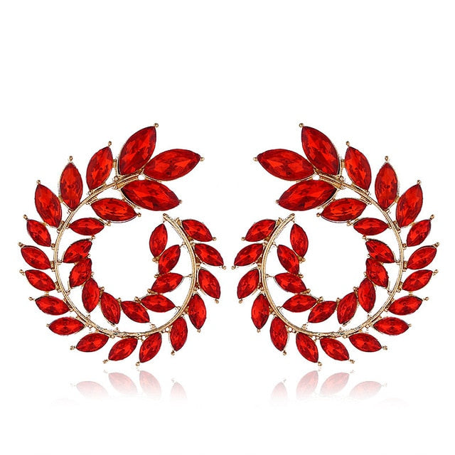 XIYANIKE 10 Colors Rhinestone Statement Earrings - Orchid Unique