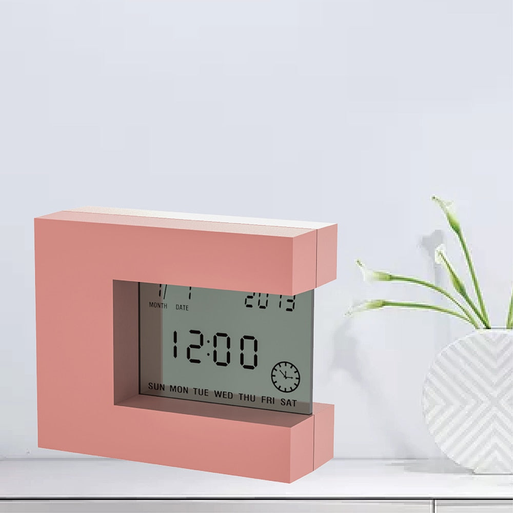 Pink Electronic Desk Alarm clock - Orchid Unique