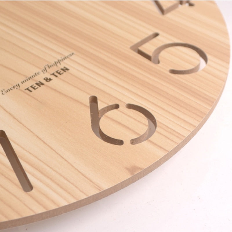 Wooden 3D Wall Clock - Orchid Unique