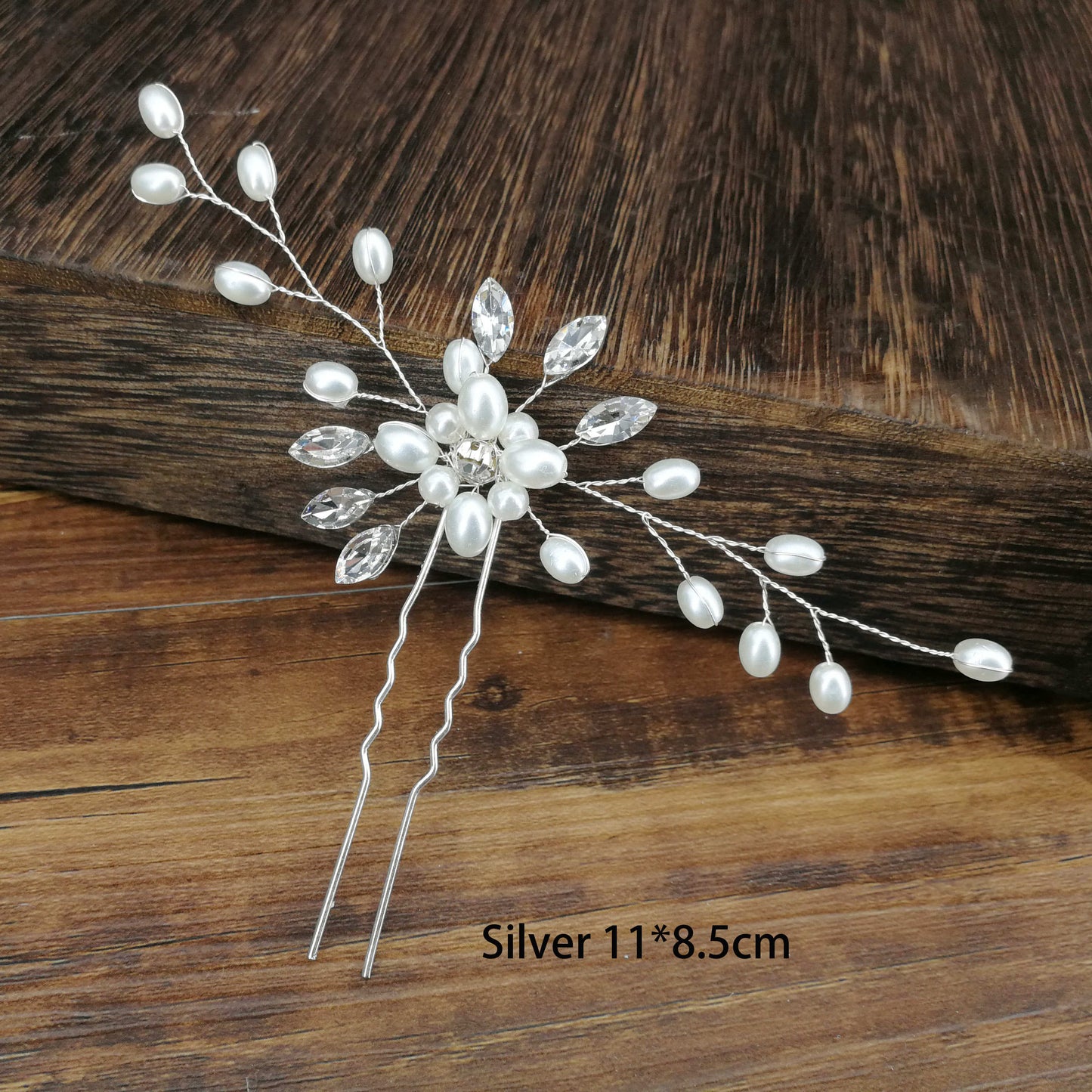Women U-shaped Pin Metal Barrette Clip Hairpins Simulated Pearl Bridal Tiara Hair Accessories Wedding Hairstyle Design Tools - Orchid Unique