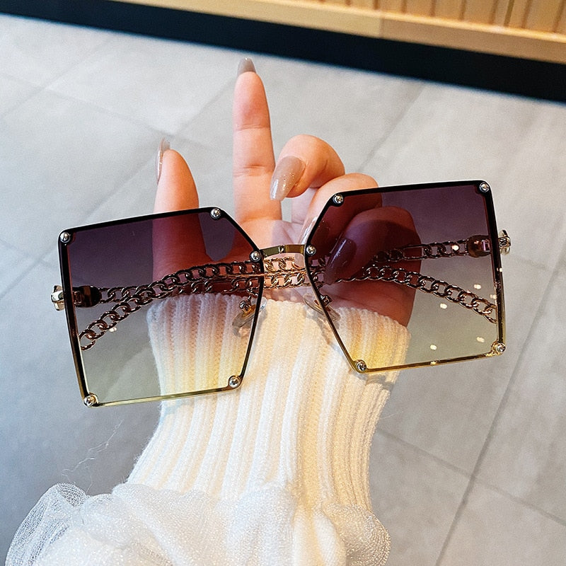 Oversize Sunglasses - Orchid Unique