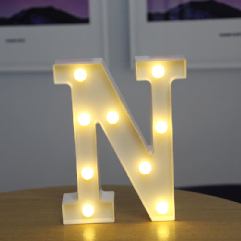 Luxury Alphabet Letter LED Lights - Orchid Unique