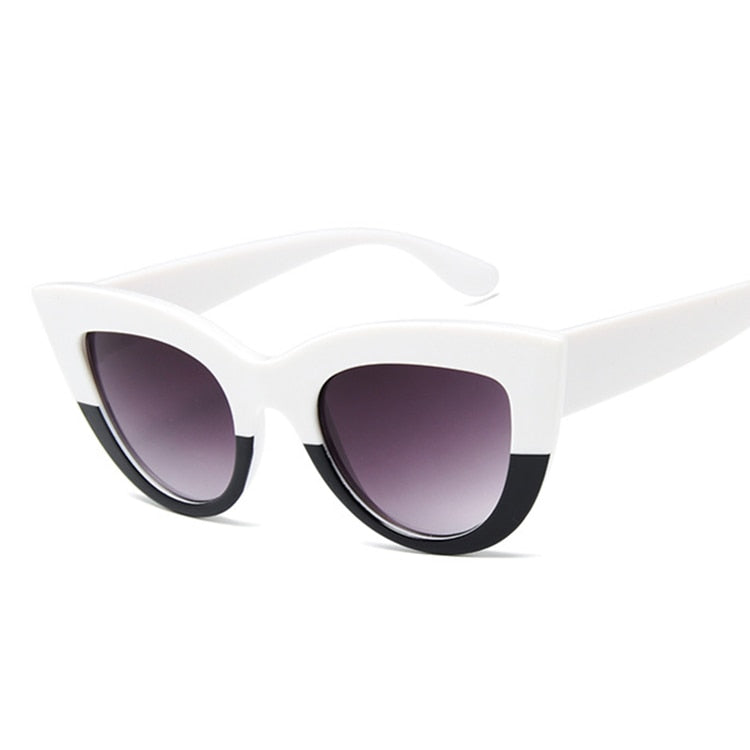Round Cat Eye Style Sunglasses - Orchid Unique