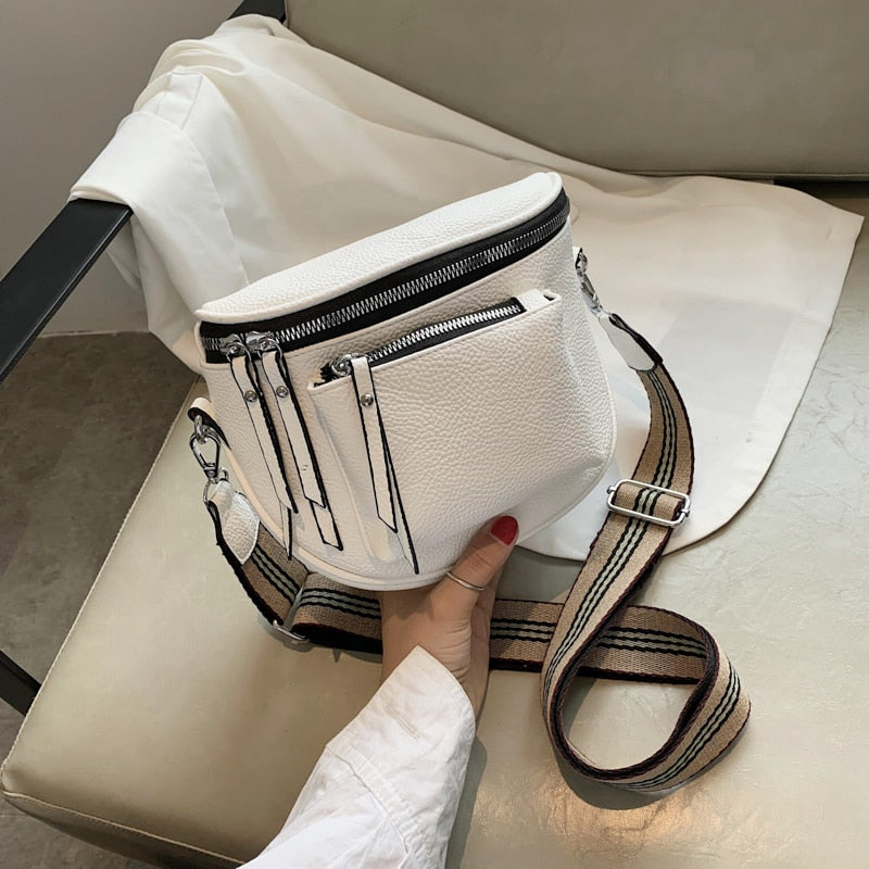 Mini Retro Leather Shoulder Strap Bag - Orchid Unique