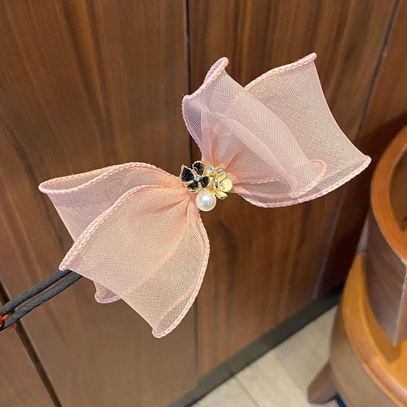Magic Bow Clip Bun Curler Braider Hairstyle Twist Maker Tool Dount Twist Hair Accessories Styling Fashion - Orchid Unique