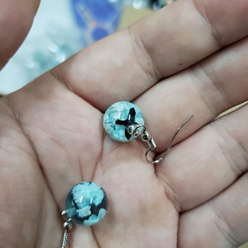 Chic Transparent Pendant Earrings - Orchid Unique