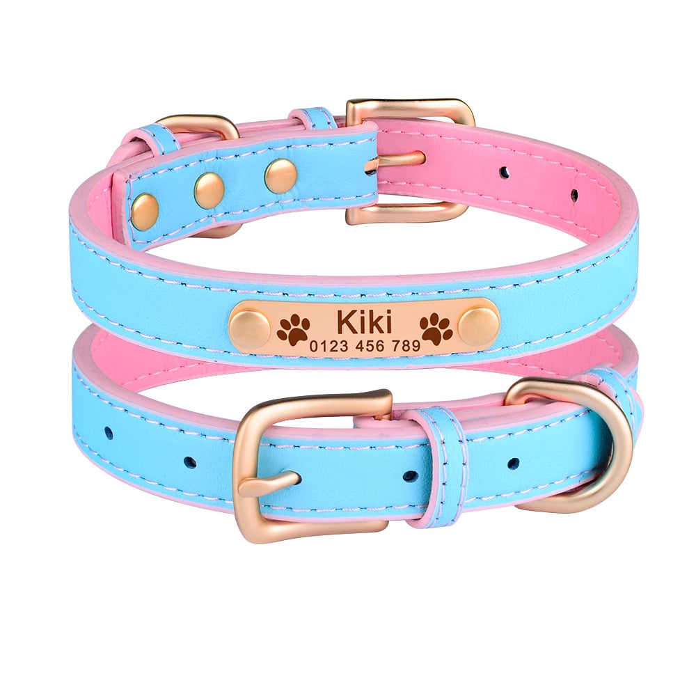 Adjustable personalized dog collar - Orchid Unique