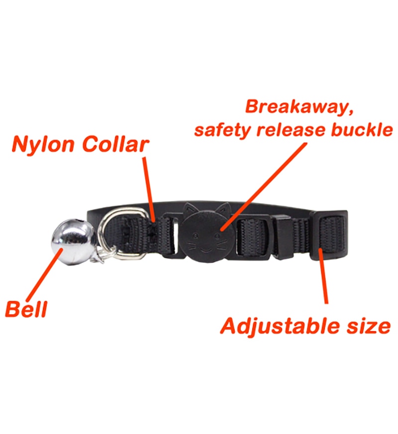 Personalized ID Tag Cat Collar Bell - Orchid Unique