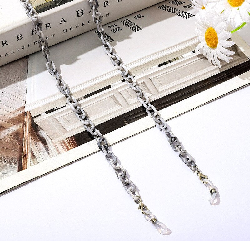 Bohemia Amber Acrylic Glasses Chain - Orchid Unique