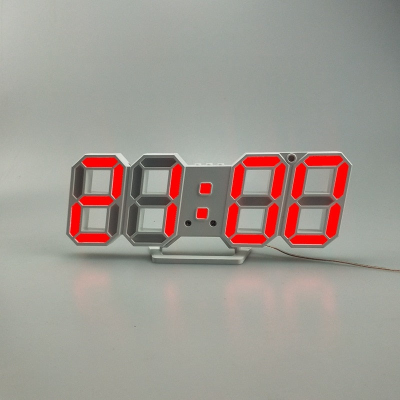 Digital 3D LED Alarm Clock - Orchid Unique