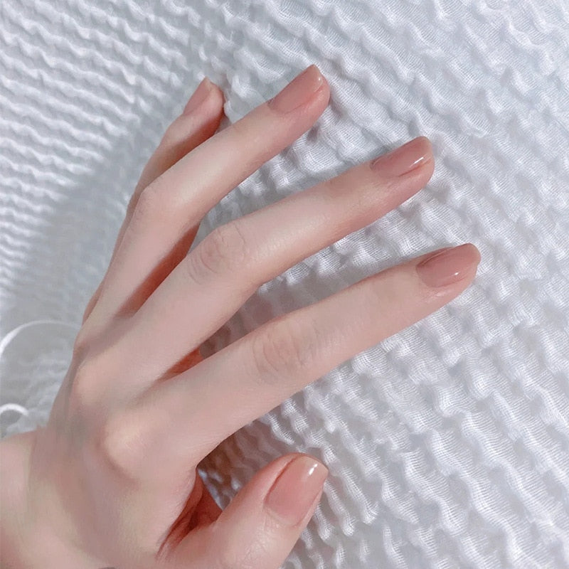 Light Color Solid Fake Nails - Orchid Unique