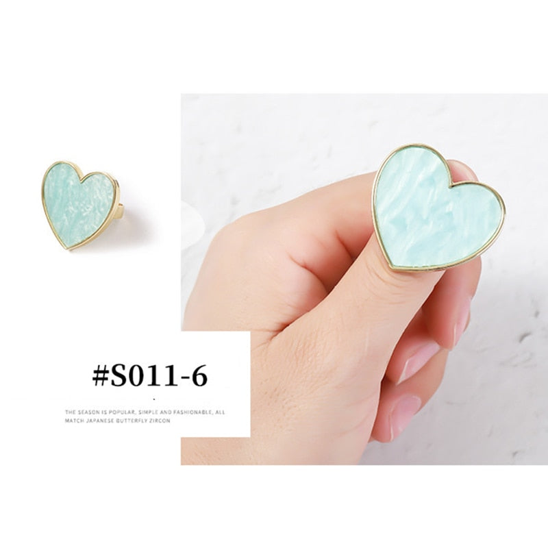 Resin Stone nail art Finger Ring - Orchid Unique