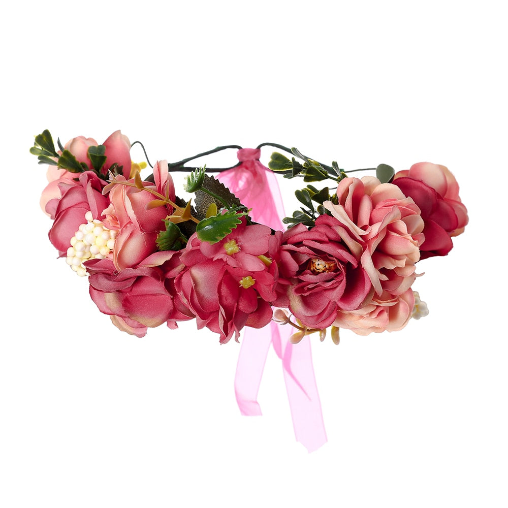 Molans Spring Bohemian Flower Crowns - Orchid Unique