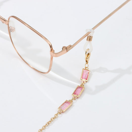 Crystal Beaded Glasses Chains - Orchid Unique