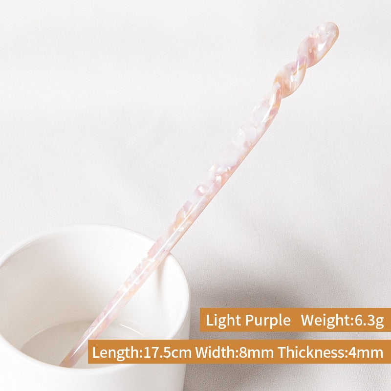 Acetate Hairpins - Orchid Unique