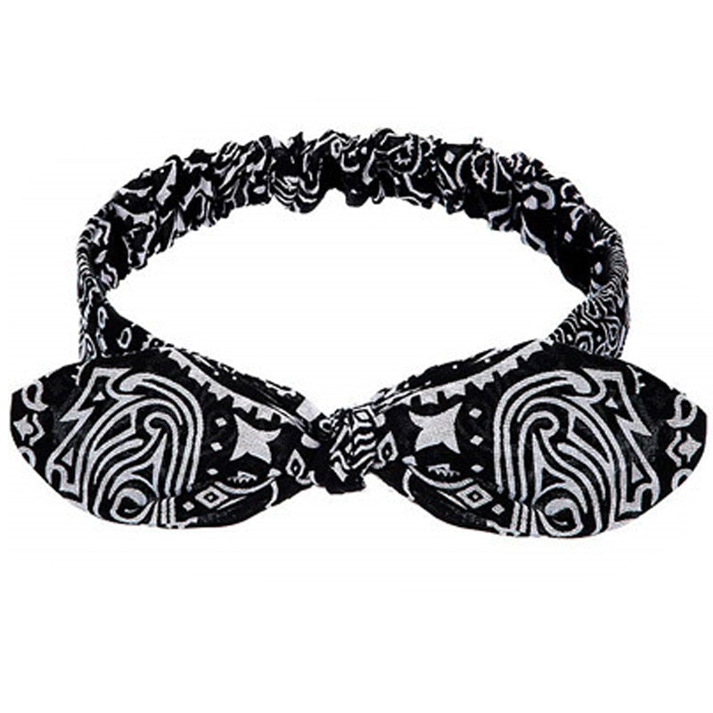 Vintage Cross Knot Elastic Hairbands - Orchid Unique