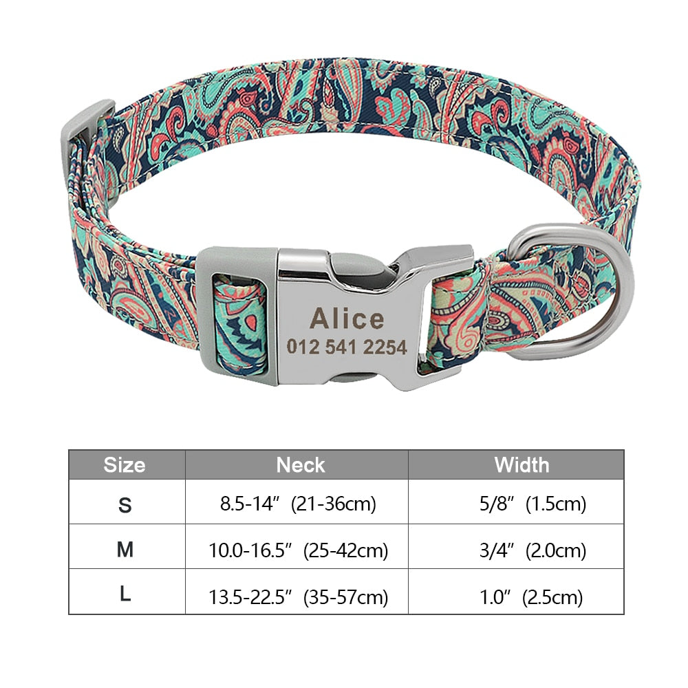 Personalized Dog Accessories Collar - Orchid Unique