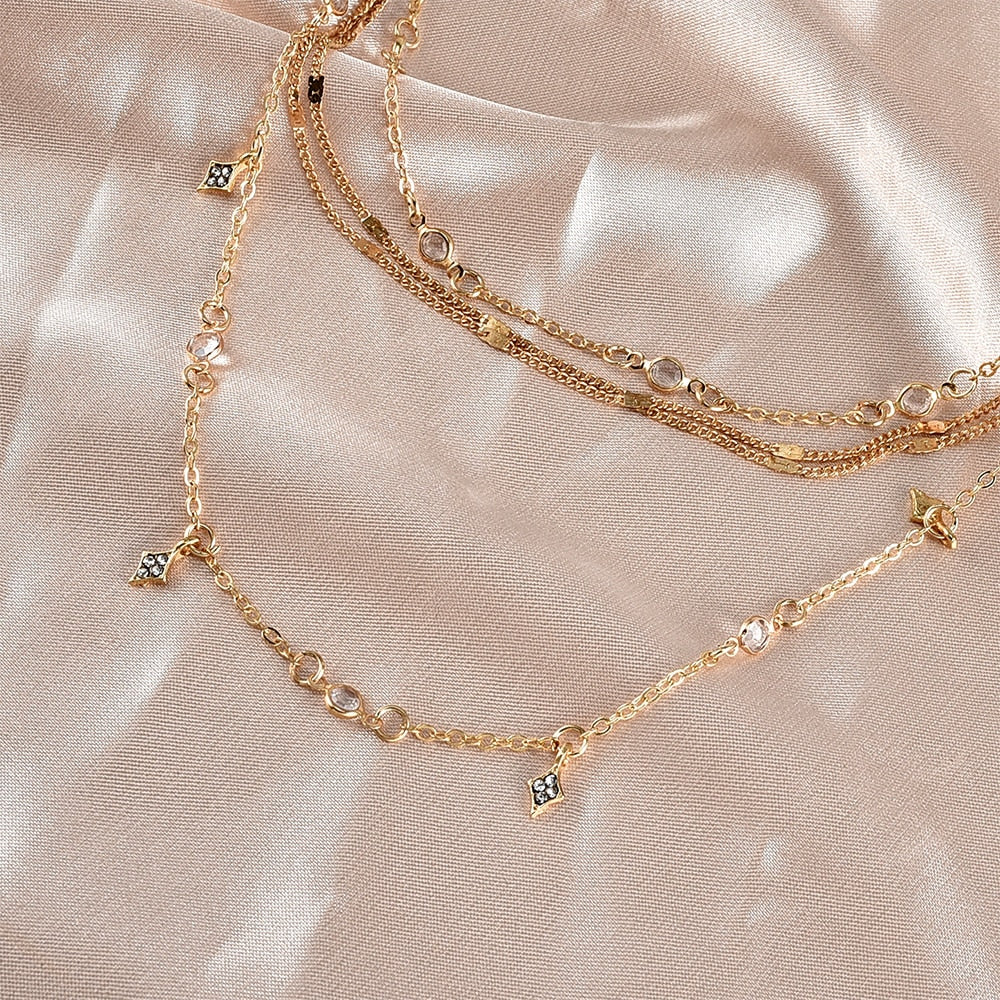 Crystal Stars Pendant Necklaces - Orchid Unique