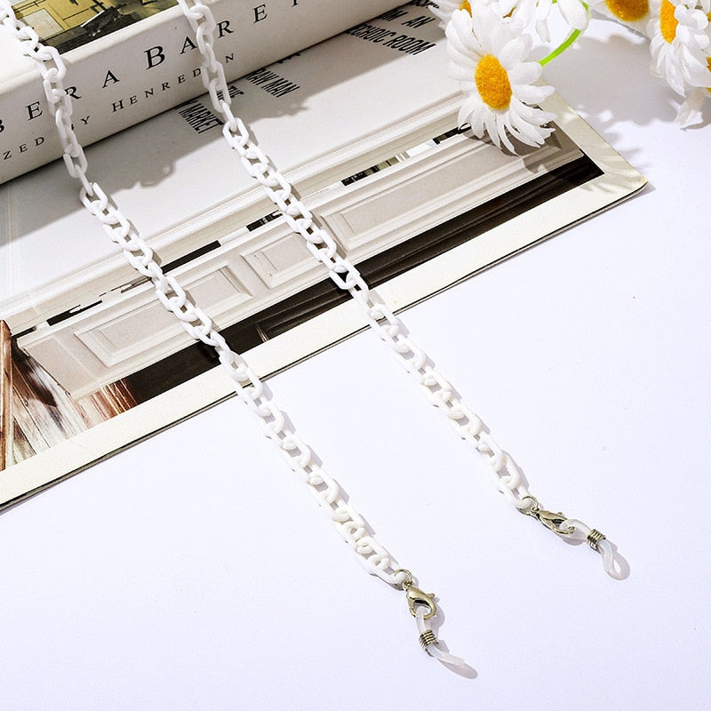 Bohemia Amber Acrylic Glasses Chain - Orchid Unique