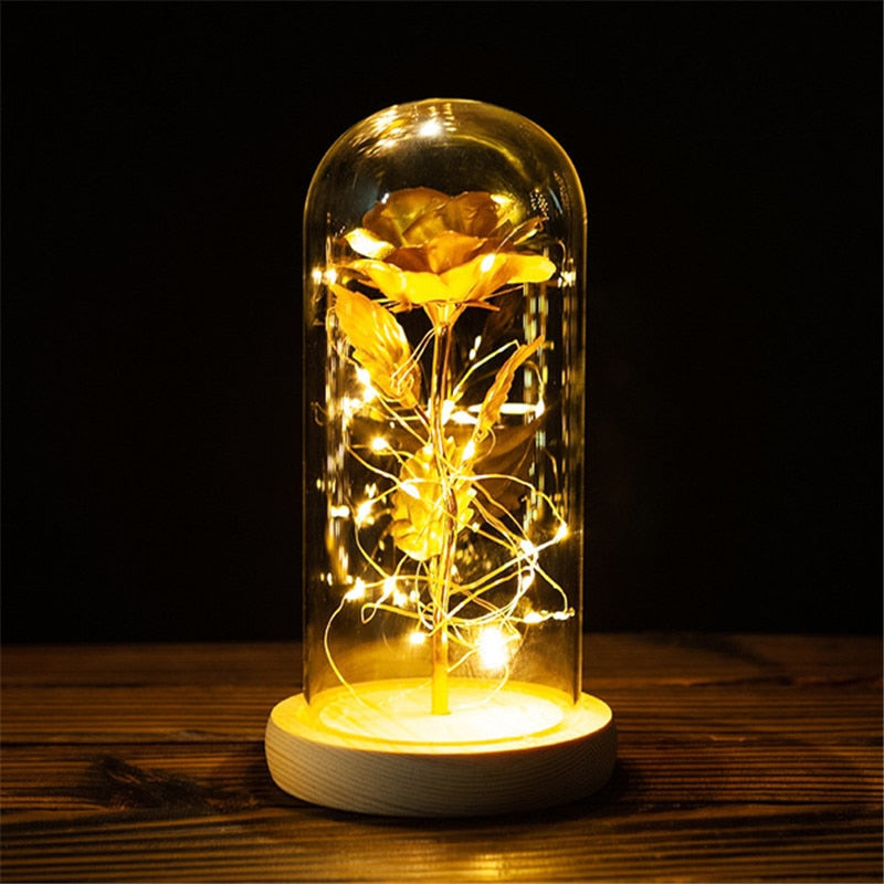 Rose LED Light Foil Flower - Orchid Unique