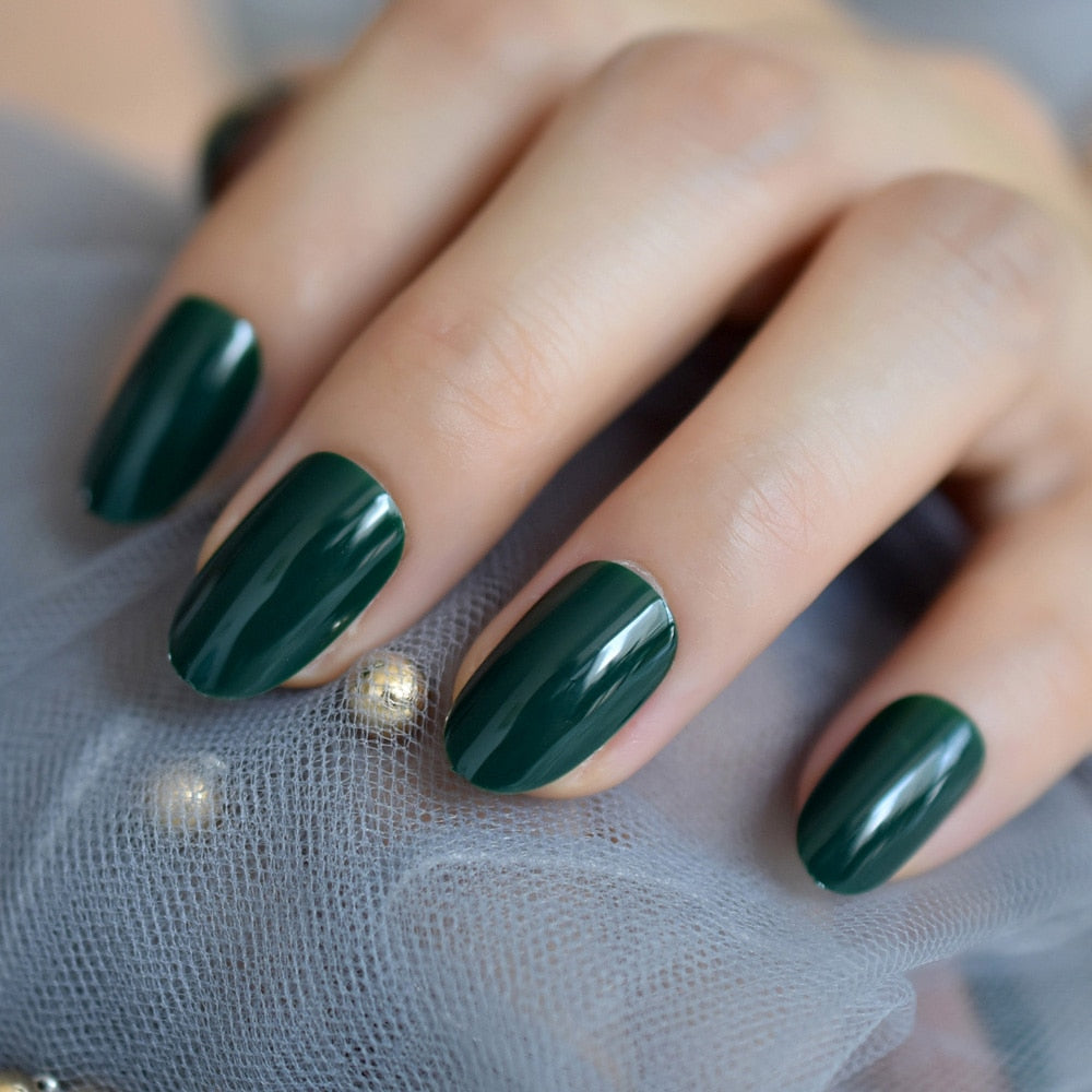 Round Fake Nail Tips - Orchid Unique