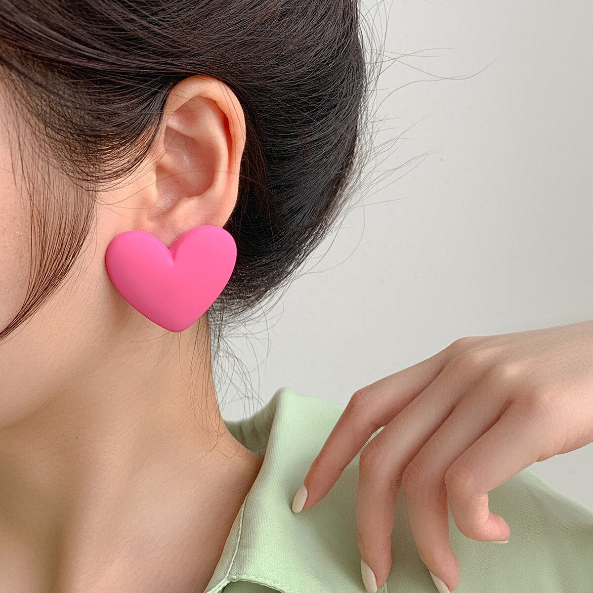 Candy Color Acrylic Earrings - Orchid Unique