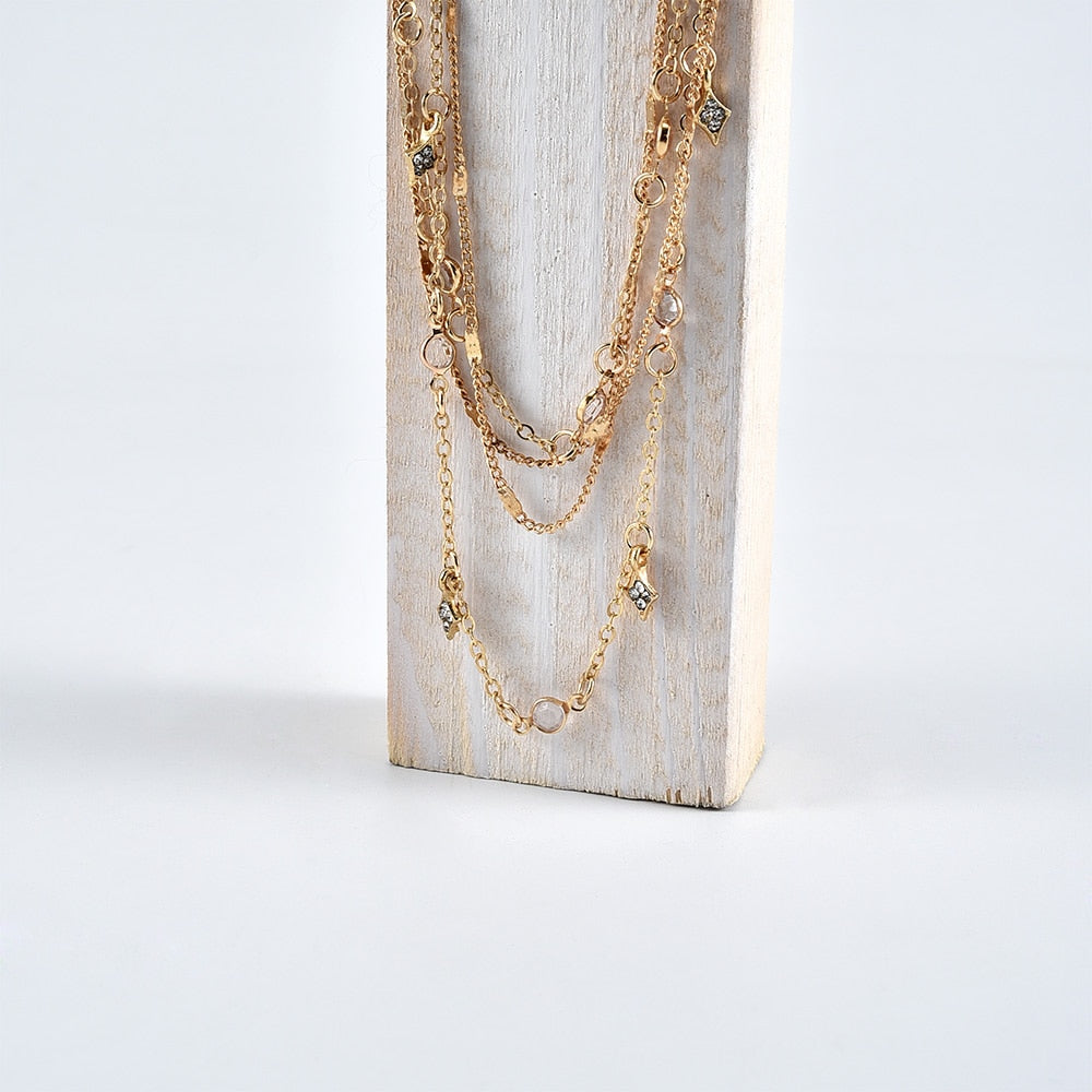 Crystal Stars Pendant Necklaces - Orchid Unique