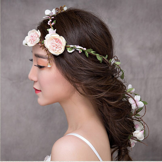 Gorgeous Flower Headbands Braided Hair - Orchid Unique