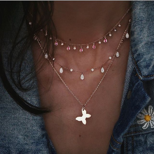 Crystal Stars Pendant Necklaces - Orchid Unique