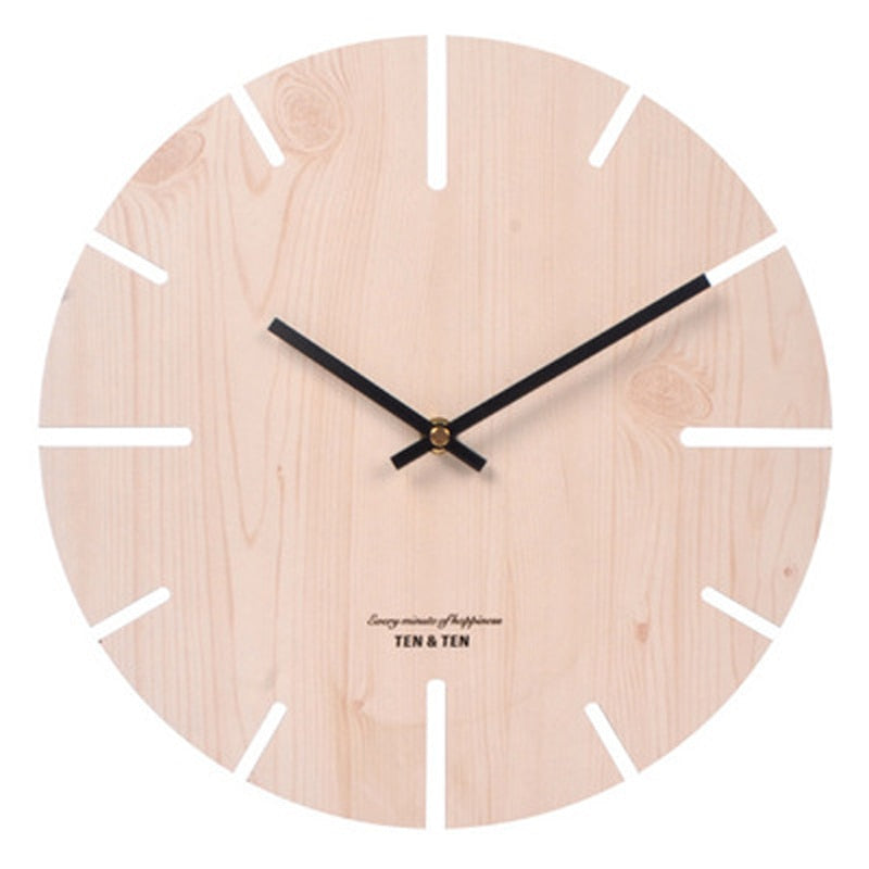 Wooden 3D Wall Clock - Orchid Unique