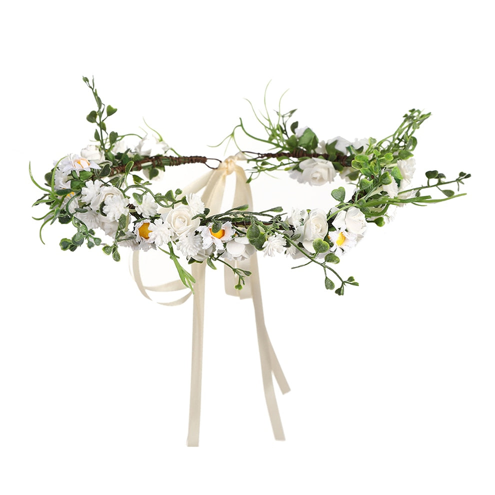 Molans Spring Bohemian Flower Crowns - Orchid Unique