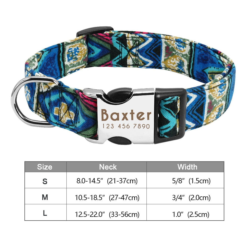 Personalized Dog Accessories Collar - Orchid Unique