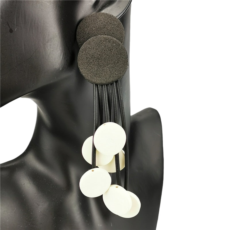 Gothic Wood Earrings - Orchid Unique
