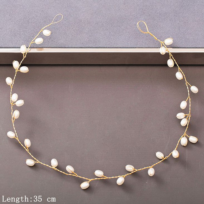 Pearl Rhinestone  Headband - Orchid Unique