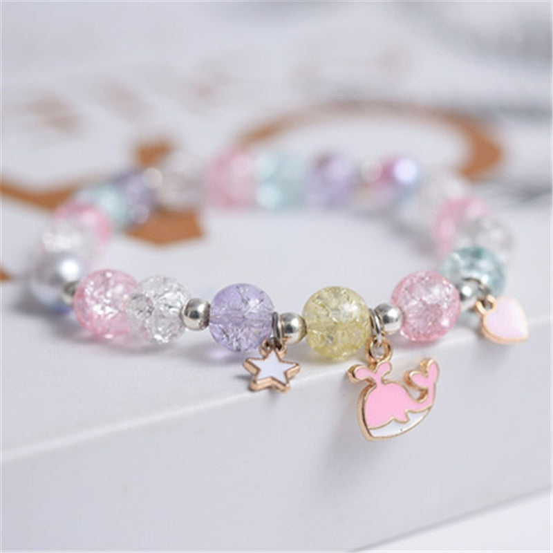 Cute beads Bracelet - Orchid Unique