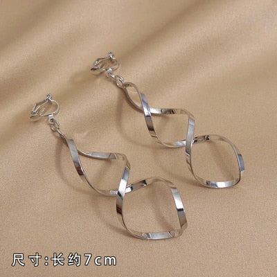 Cute Handmade pearl clip on Earrings - Orchid Unique
