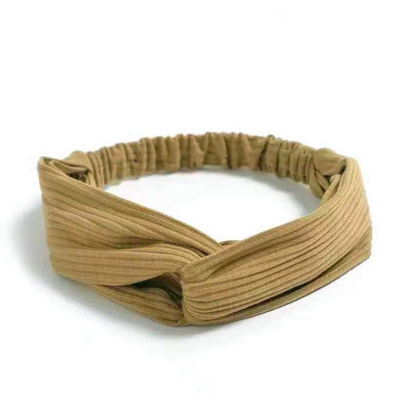 Vintage Cross Knot Elastic Hairbands - Orchid Unique