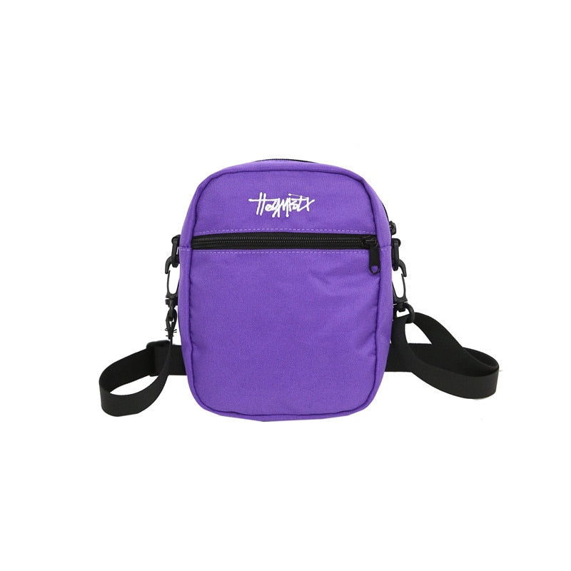 Casual Simple Messenger Bag Hip Hop Style - Orchid Unique