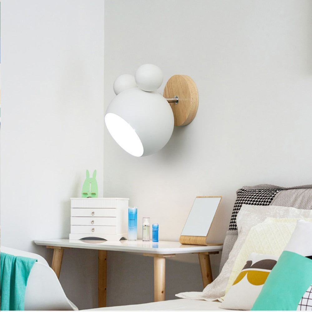 Nordic Wooden Wall Lamps - Orchid Unique