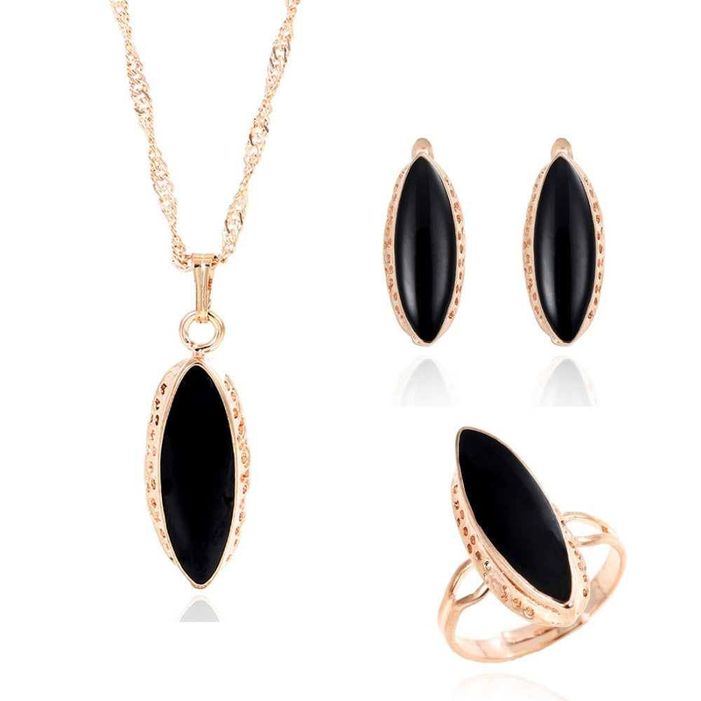 TRENDY jewelry sets bridal gold color,crystal - Orchid Unique