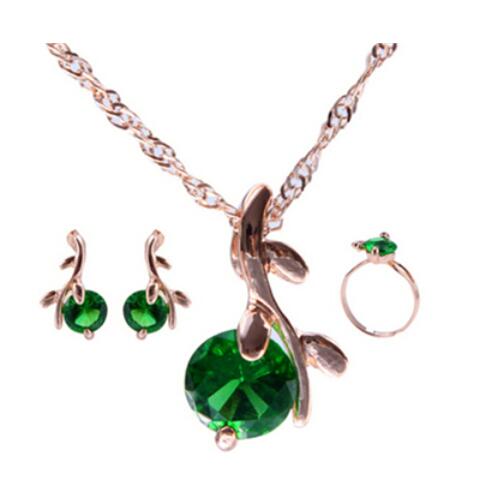 TRENDY jewelry sets bridal gold color,crystal - Orchid Unique