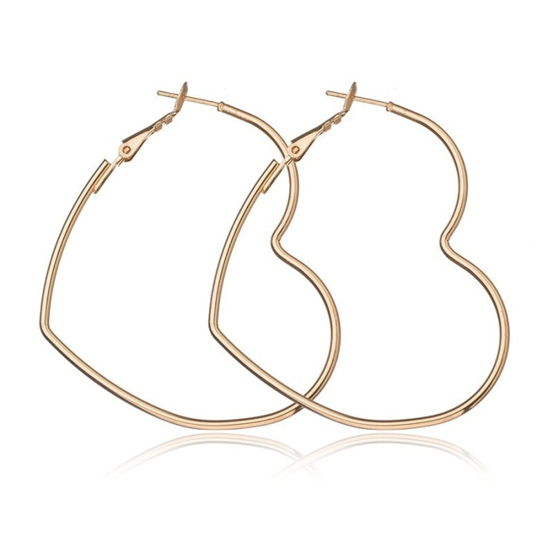 Big Circle Smooth Earrings - Orchid Unique