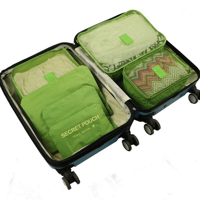 6Pcs set Organizer Travel Bags - Orchid Unique
