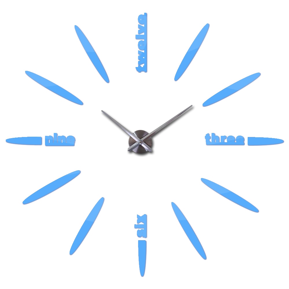 DIY 3D Acrylic Wall Clock Stickers - Orchid Unique